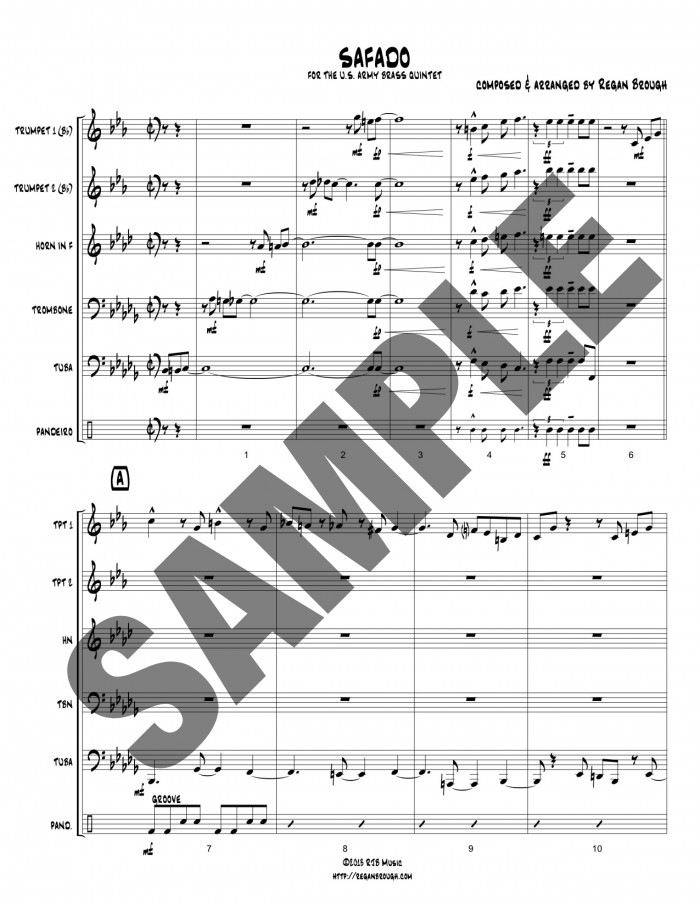 Safado-Score with percussion