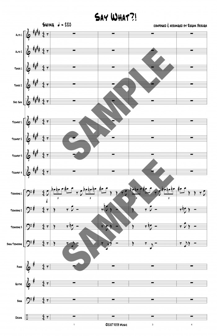 Say What_!–Score